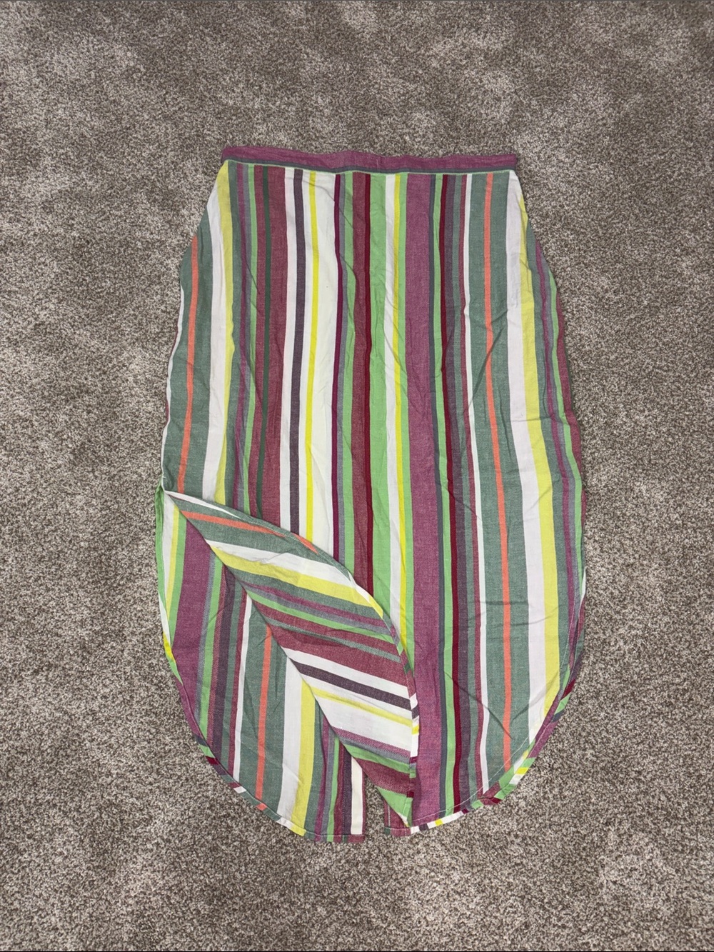 Kavu striped cotton midi skirt size xl - Picture 5 of 6